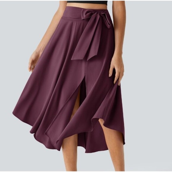 HALARA Pants - Halara Breezeful Front Slit Midi Skirt With Attached Liner Shorts Size XL